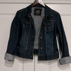 Dark denim jean jacket, size Medium